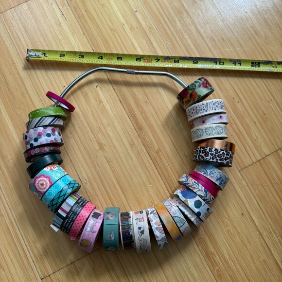 Washi Tape Ring Holder & 31 Rolls of Washi Tape Bundle - Picture 3 of 4